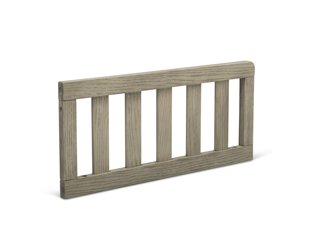 Wooden crib rail on a white background