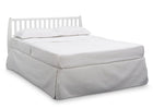White mattress on a bed with white bedding on a white background 19-Taylor 4-in-1 Convertible Crib