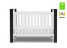 Bianca White with Textured Midnight Grey (181) 2-Miles 4-in-1 Convertible Crib