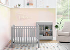 Grey (026) 1-Sprout Mini Crib with Mattress