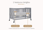 Grey (026) 21-Aria Full Size Portable Folding Crib