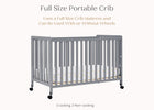 Grey (026) 19-Aria Full Size Portable Folding Crib