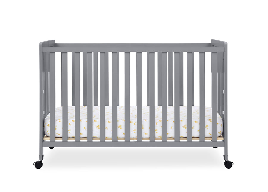 Grey (026) 25-Aria Full Size Portable Folding Crib