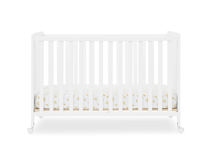 Bianca White (130) 9-Aria Full Size Portable Folding Crib