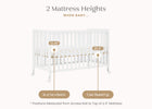Bianca White (130) 5-Aria Full Size Portable Folding Crib