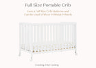 Bianca White (130) 3-Aria Full Size Portable Folding Crib