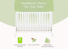 Bianca White (130) 4-Aria Full Size Portable Folding Crib