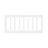 White wooden bed frame on a white background 33-Toddler Guardrail (W100725)