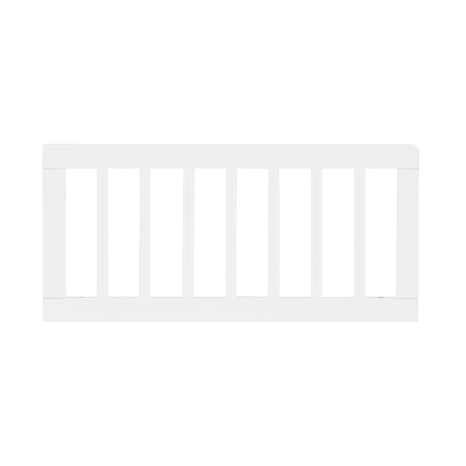 White wooden bed frame on a white background 33-Toddler Guardrail (W100725)