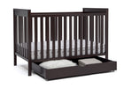 Delta Children Dark Chocolate (207) Under Crib Roll-Out Storage, Right Crib Silo View 5-Under Crib Roll-Out Storage Trundle