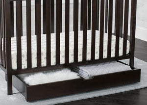 Delta Children Dark Chocolate (207) Under Crib Roll-Out Storage, Hangtag View 18