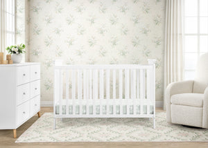 delta children adley 3-in-1 convertible crib Adley 3-in-1 Convertible Crib, Bianca White (130)