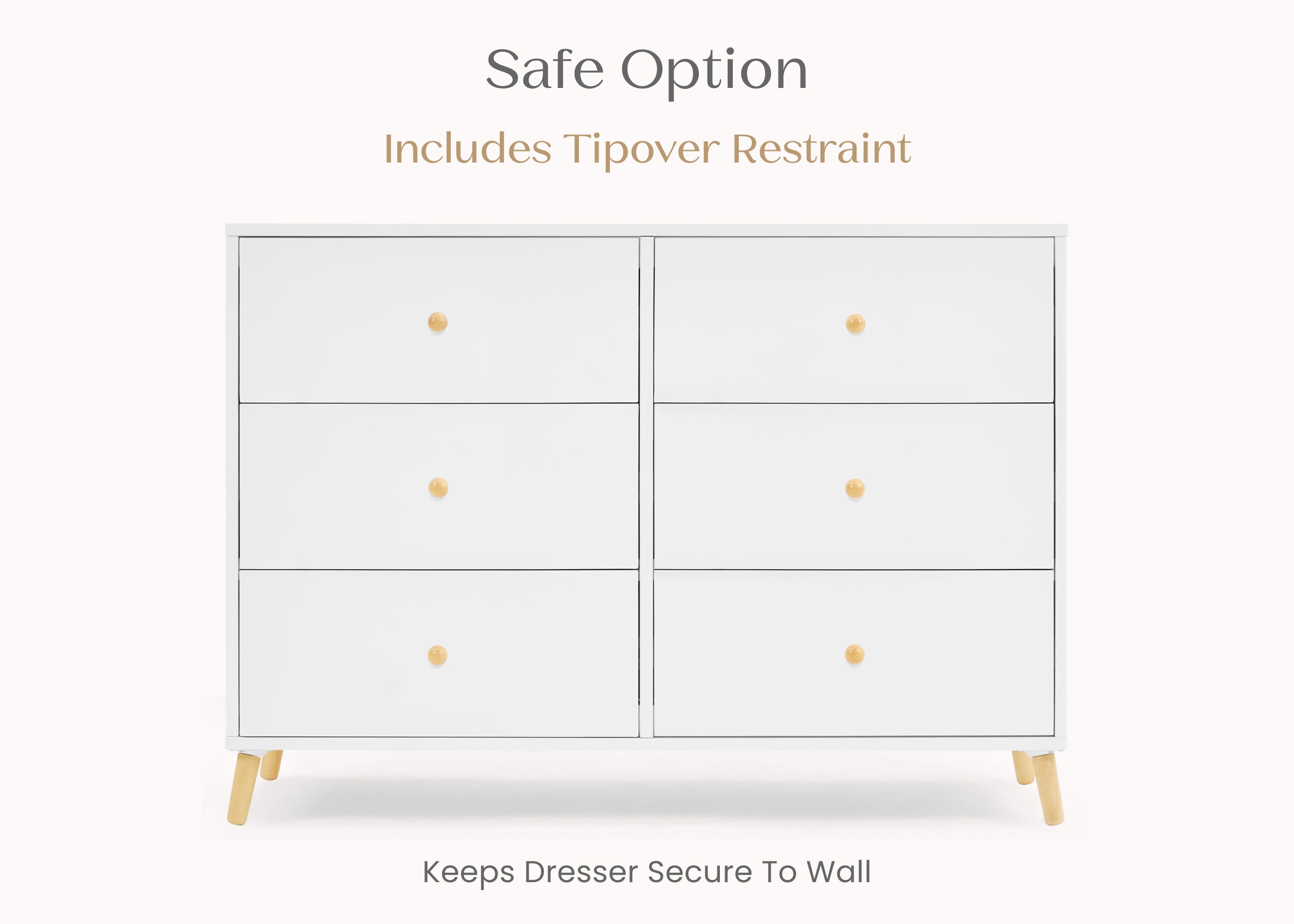 Essex 6 Drawer Dresser with Interlocking Drawers | Delta Children