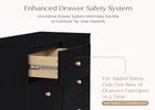 Ebony with Natural (1482) 21-Essex 6 Drawer Dresser with Interlocking Drawers