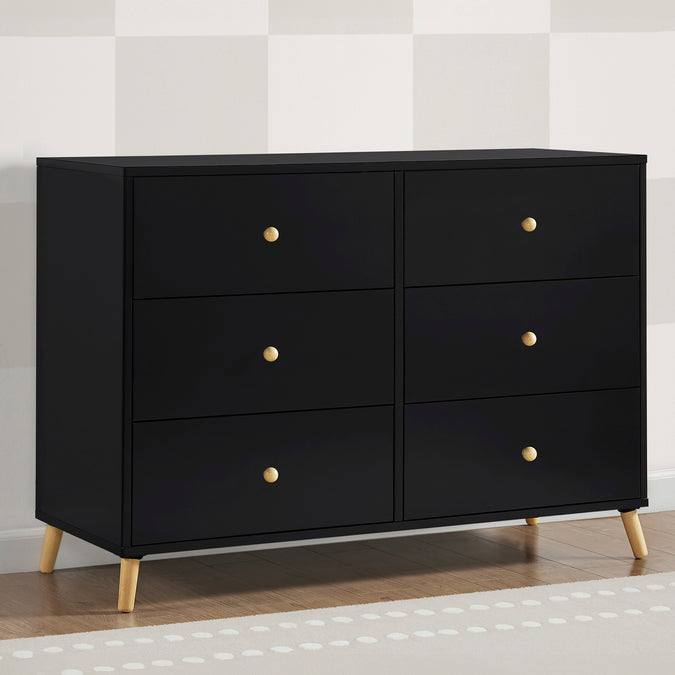 Essex 6 Drawer Dresser with Interlocking Drawers 17-Essex 6 Drawer Dresser with Interlocking Drawers