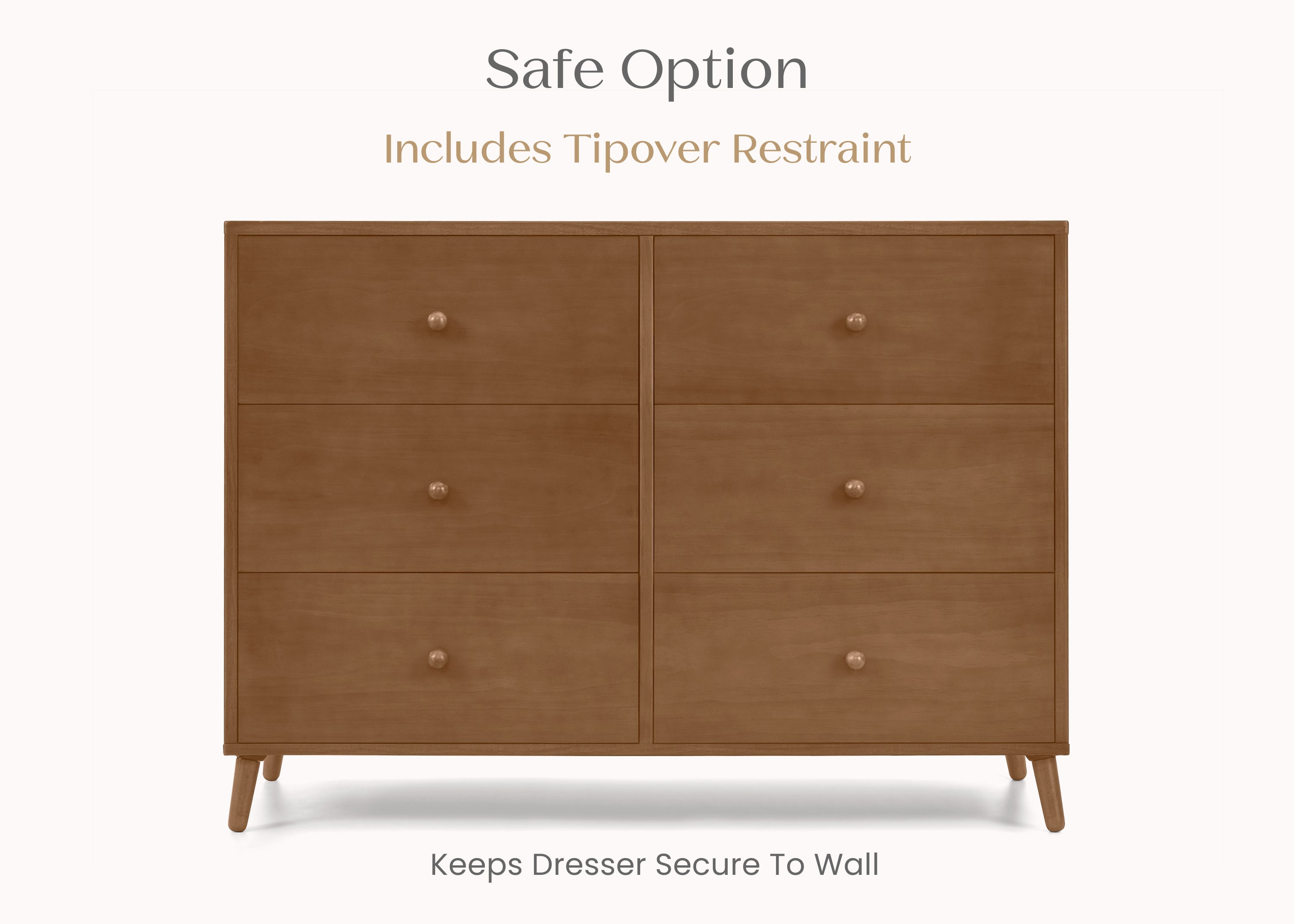 Essex 6 Drawer Dresser with Interlocking Drawers | Delta Children