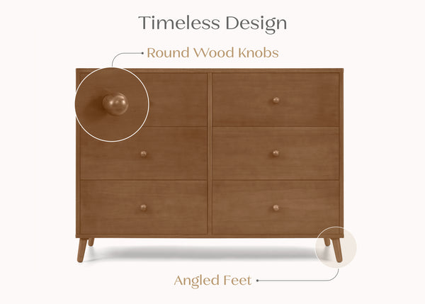 Essex 6 Drawer Dresser with Interlocking Drawers | Delta Children Essex 6 Drawer Dresser with Interlocking Drawers | Delta Children