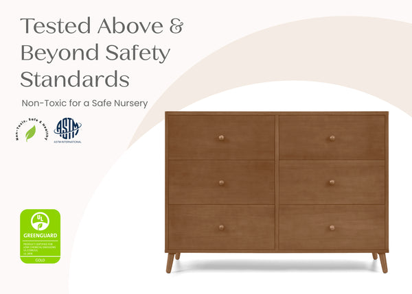 Essex 6 Drawer Dresser with Interlocking Drawers