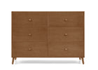 Chestnut (836) 21-Essex 6 Drawer Dresser with Interlocking Drawers
