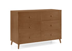 Chestnut (836) 22-Essex 6 Drawer Dresser with Interlocking Drawers
