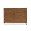 DCB: Chestnut (836) 25-Essex 6 Drawer Dresser with Interlocking Drawers