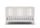 Bianca White with Natural (123) 8-Essex 4-in-1 Convertible Crib