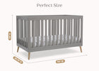 Grey with Natural (1359) 21-Essex 4-in-1 Convertible Crib