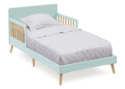 Mint with Natural (374) 2-Logan Wood Toddler Bed