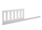 Delta Children Bianca White (130) Daybed/Toddler Guardrail Kit W103725 Angled View 4-Daybed/Toddler Guardrail Kit (W103725)