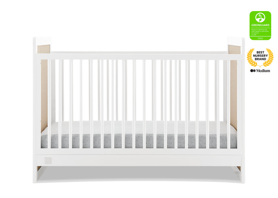 Bianca White and Natural (1516) 20-babyGap Liam 4-in-1 Convertible Crib