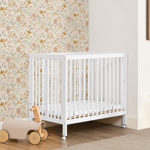 Mia Portable Folding Mini Crib with 1.5-Inch Mattress