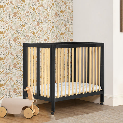 Mia Portable Folding Mini Crib with 1.5-Inch Mattress