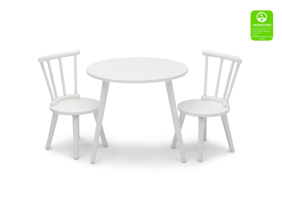 Bianca White (130) 8-Homestead Table and Chair Set (2 Chairs Included)