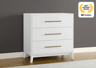 Bianca White (130) 2-Spencer 3 Drawer Dresser with Changing Top and Interlocking Drawers