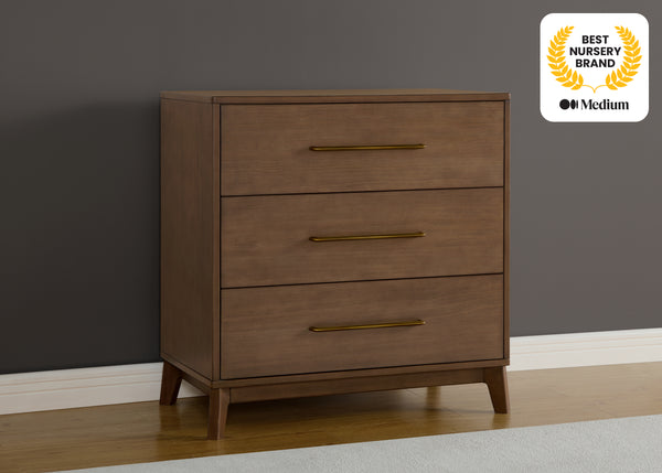 Spencer 3 Drawer Dresser with Changing Top and Interlocking Drawers