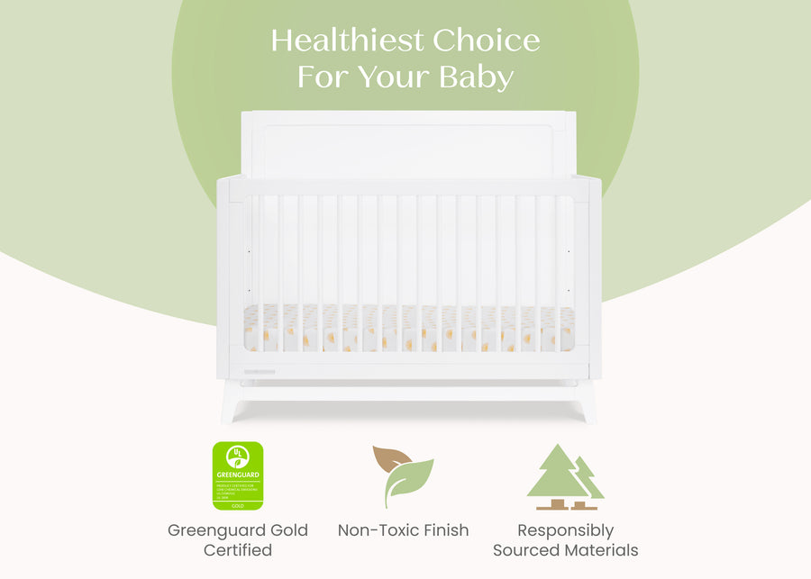 Bianca White (130) 4-Spencer 6-in-1 Convertible Crib