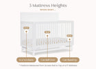 Bianca White (130) 5-Spencer 6-in-1 Convertible Crib