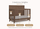 Teak Brown (1526) 48-Spencer 6-in-1 Convertible Crib