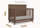 Teak Brown (1526) 50-Spencer 6-in-1 Convertible Crib