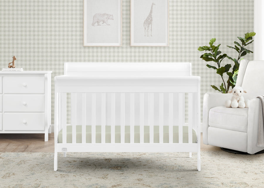  Bianca White (130) 21-Carter 6-in-1 Convertible Crib