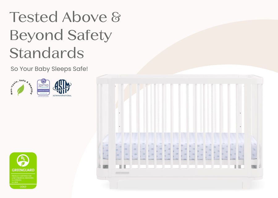 Bianca White (130) 25-Nest 4-in-1 Convertible Crib