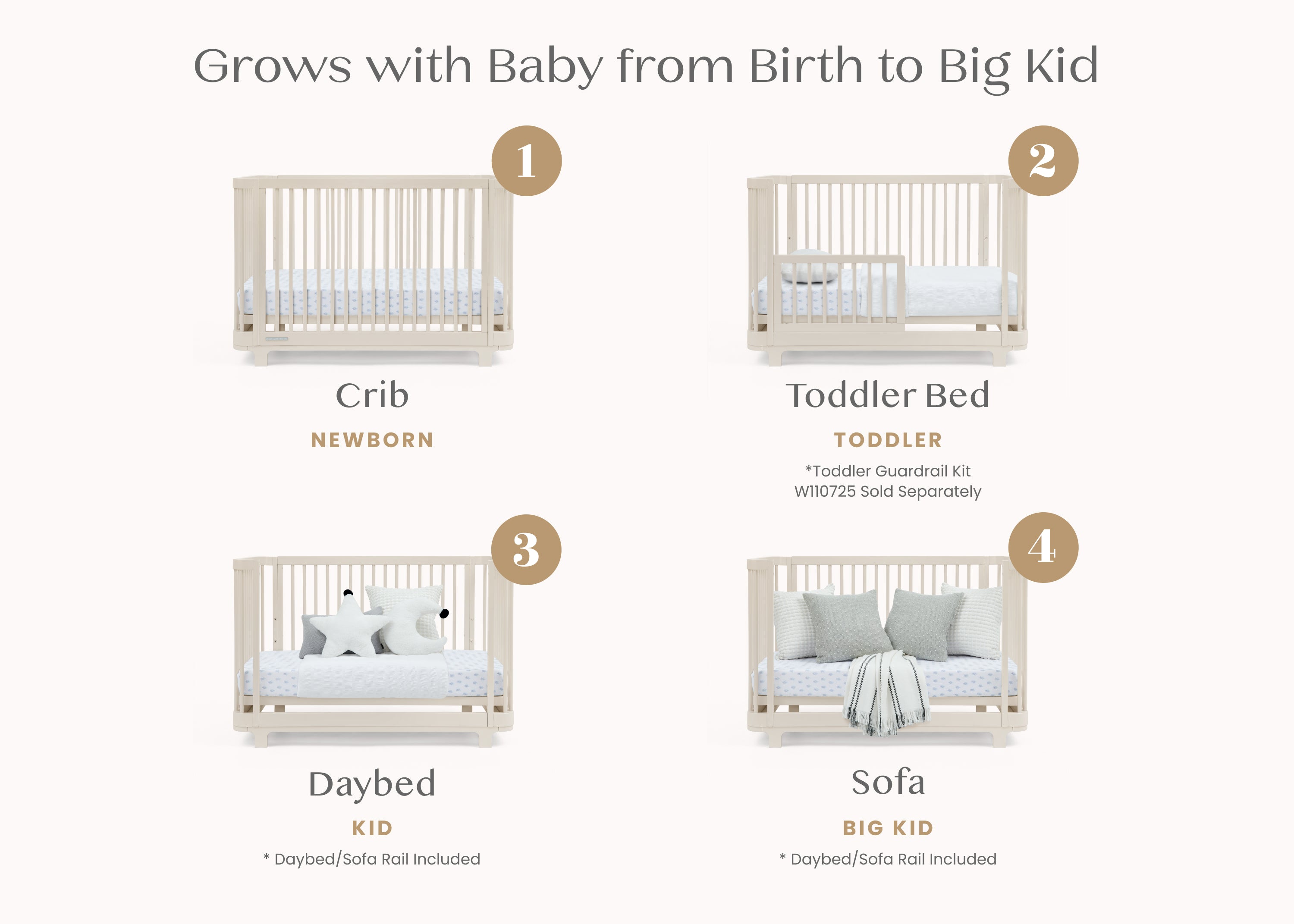 Nest 4-in-1 Convertible Crib | Delta Children