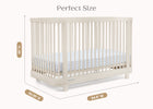 Soft Beige (1560) 54-Nest 4-in-1 Convertible Crib