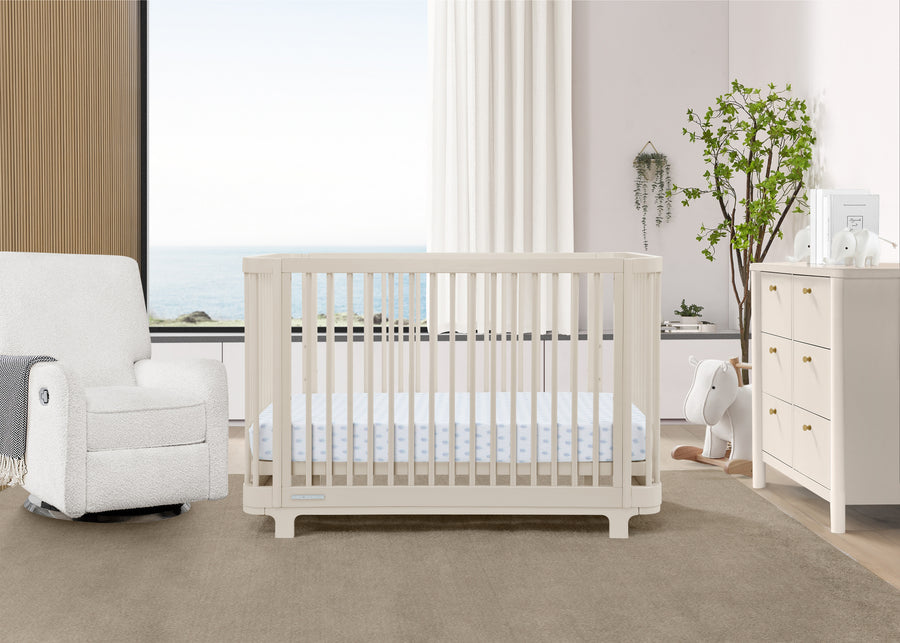 Soft Beige (1560) 48-Nest 4-in-1 Convertible Crib