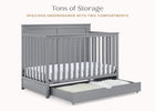 Grey (026) 6-Logan 6-in-1 Convertible Crib with Underdrawer