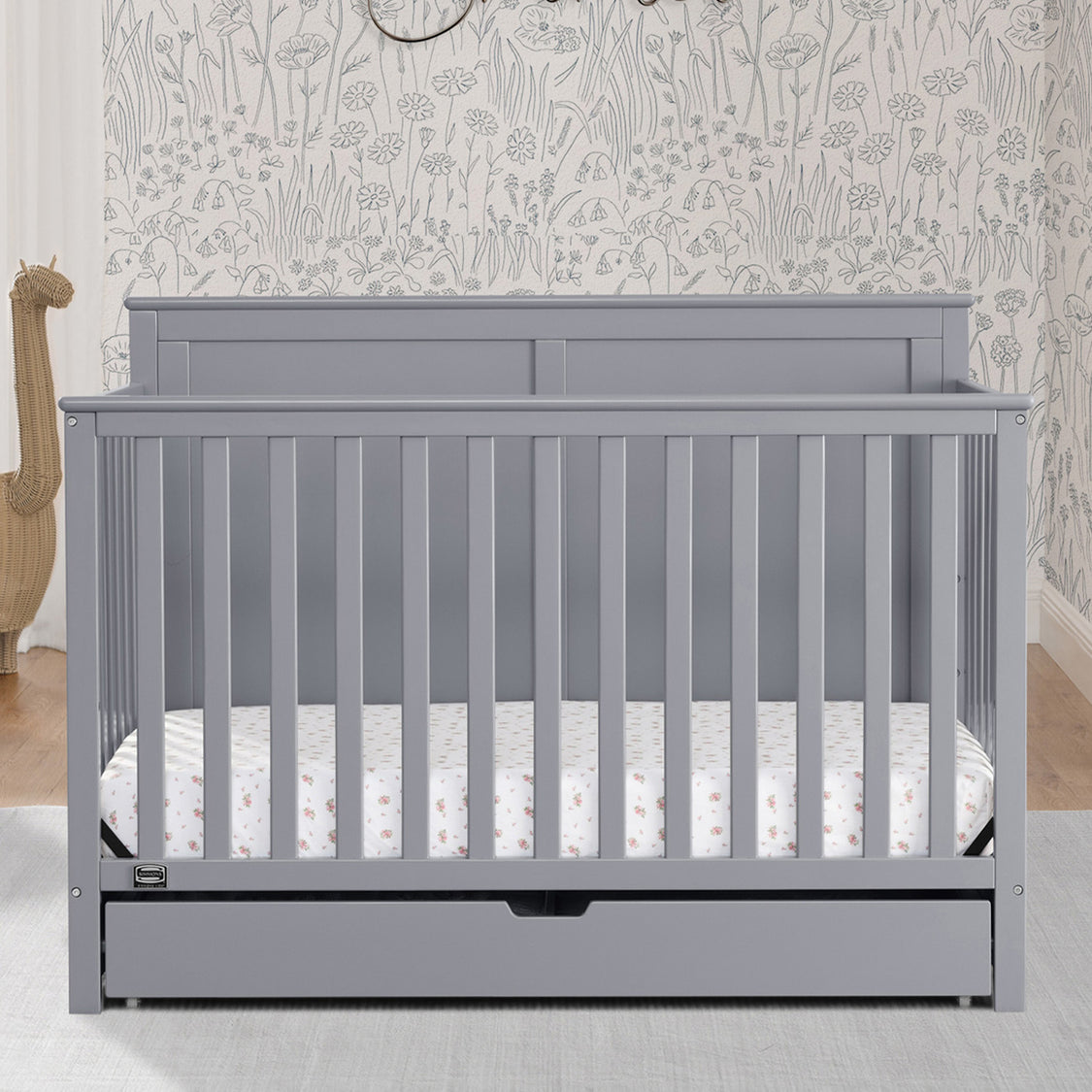 W111150 026 Logan 6in1 Crib Grey Lifestyle 111