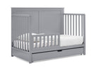 Grey (026) 12-Logan 6-in-1 Convertible Crib with Underdrawer