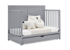 Grey (026) 13-Logan 6-in-1 Convertible Crib with Underdrawer