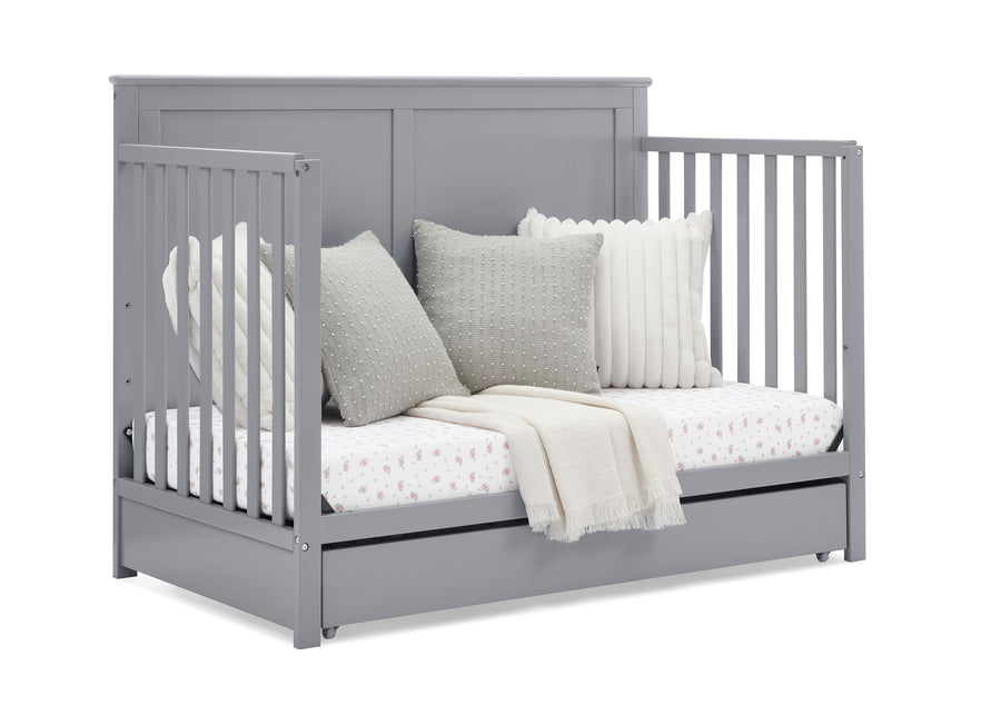 Grey (026) 16-Logan 6-in-1 Convertible Crib with Underdrawer