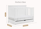 Bianca White (130) 28-Logan 6-in-1 Convertible Crib with Underdrawer